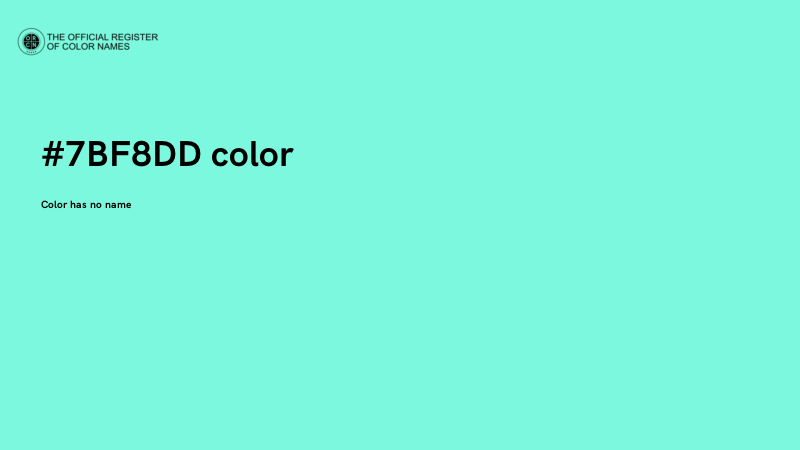 #7BF8DD color image