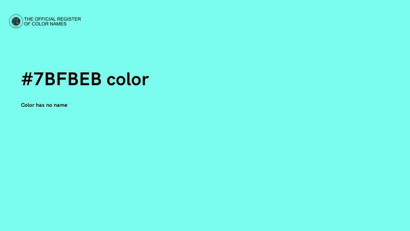 #7BFBEB color image