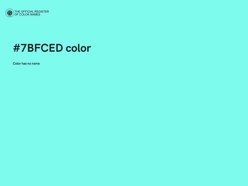 #7BFCED color image