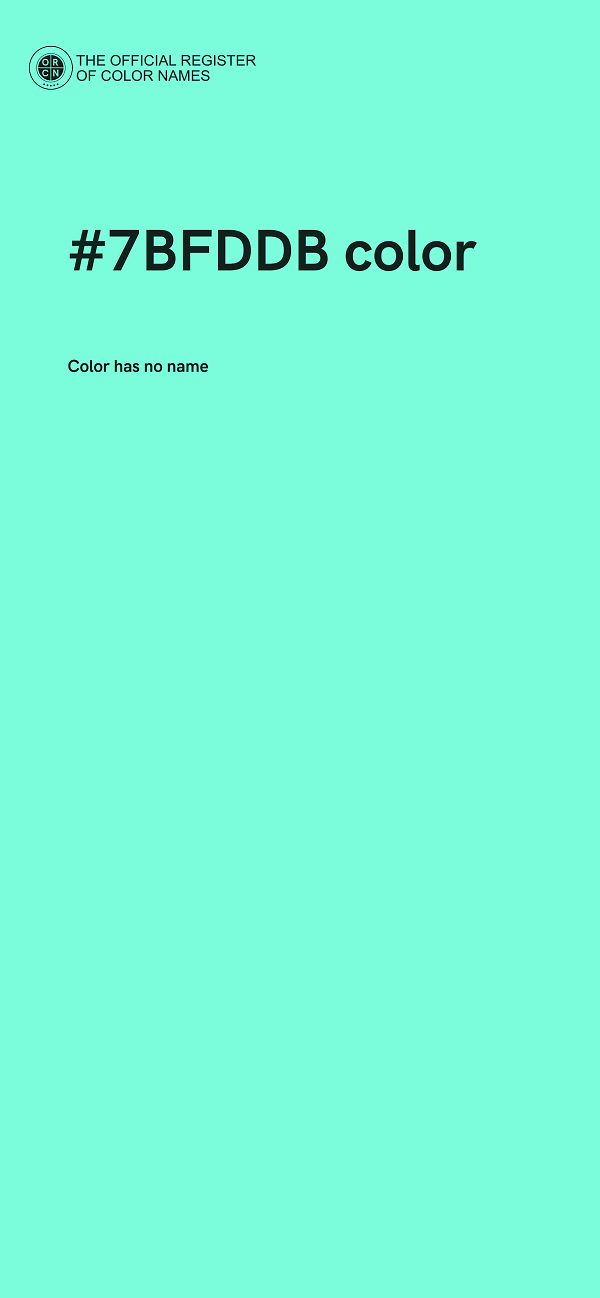 #7BFDDB color image