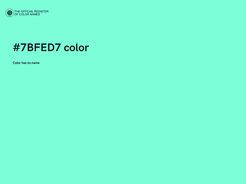 #7BFED7 color image