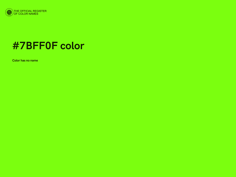 #7BFF0F color image