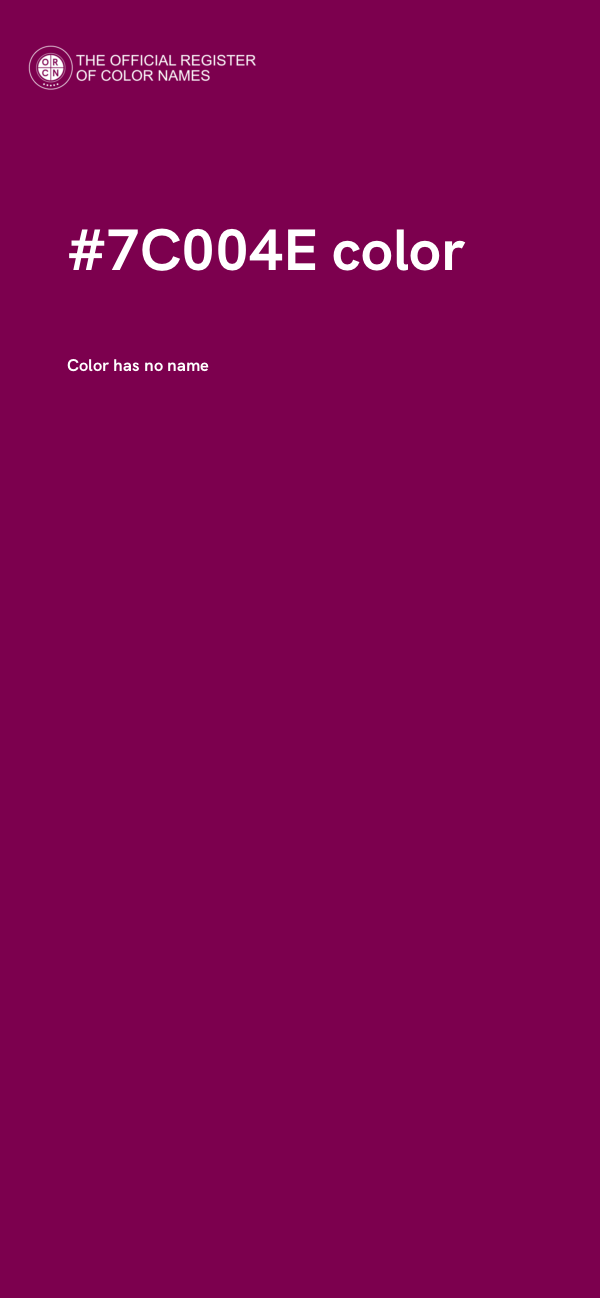 #7C004E color image