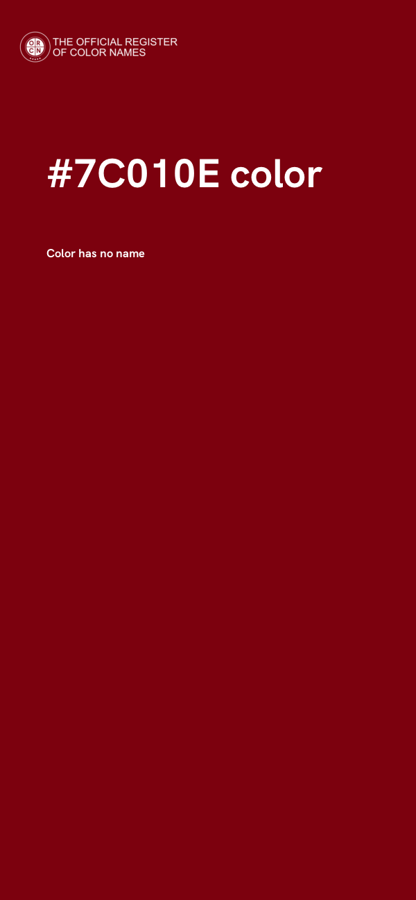 #7C010E color image