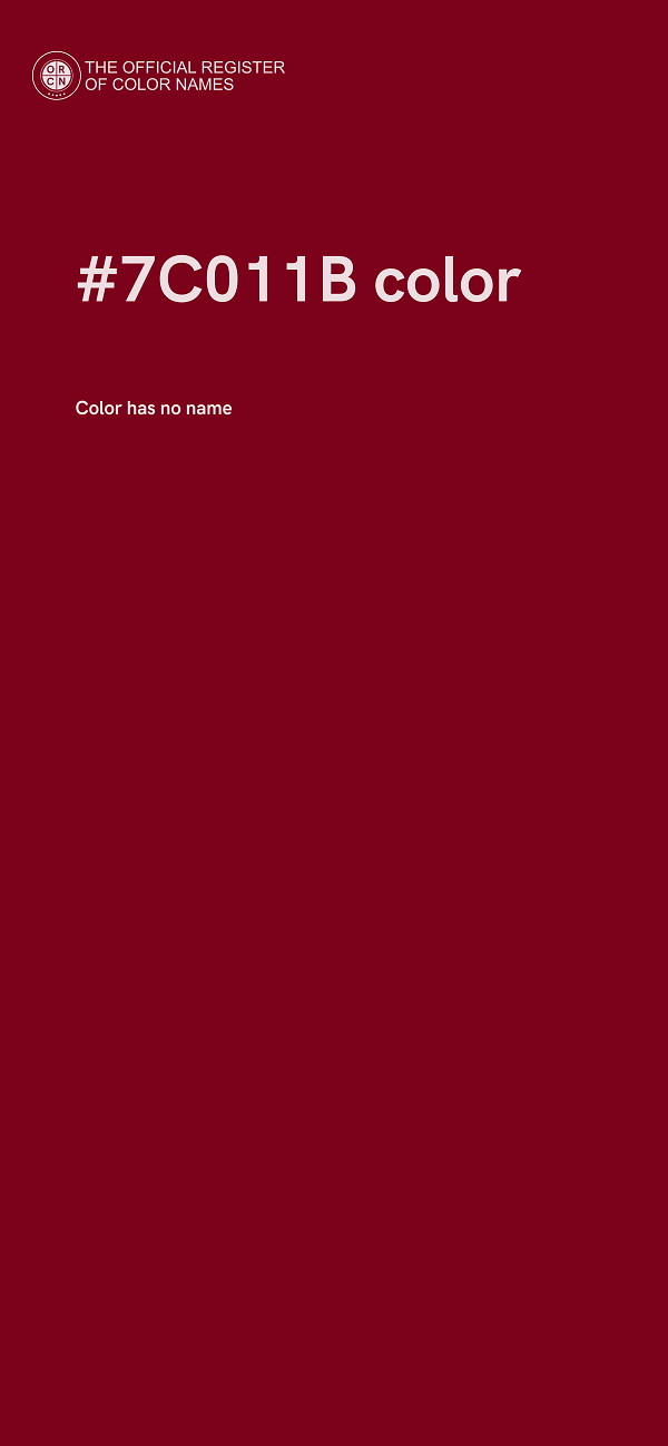 #7C011B color image