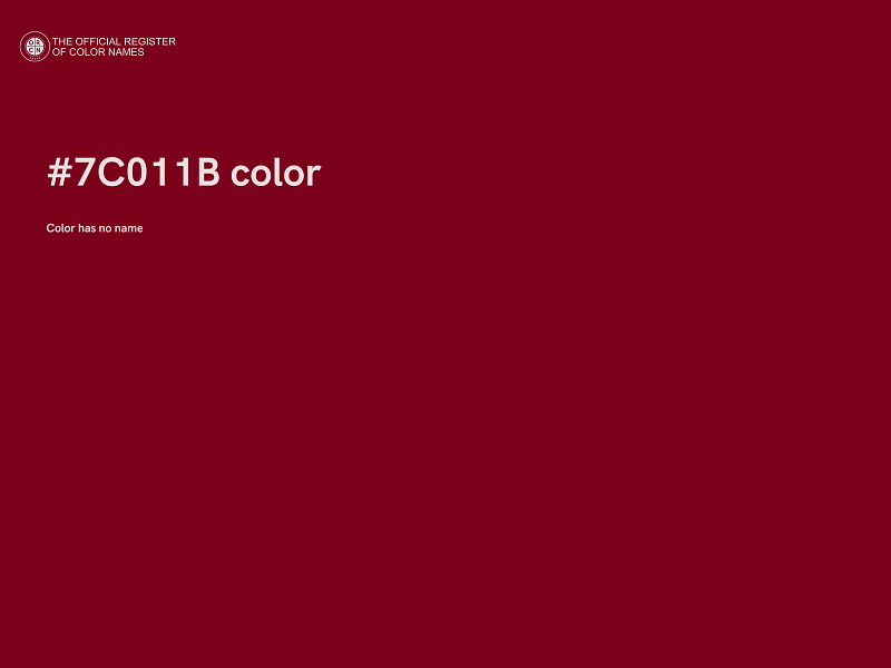 #7C011B color image