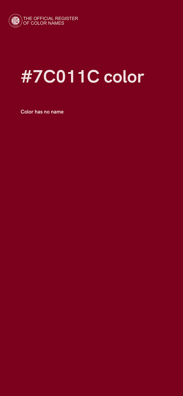 #7C011C color image