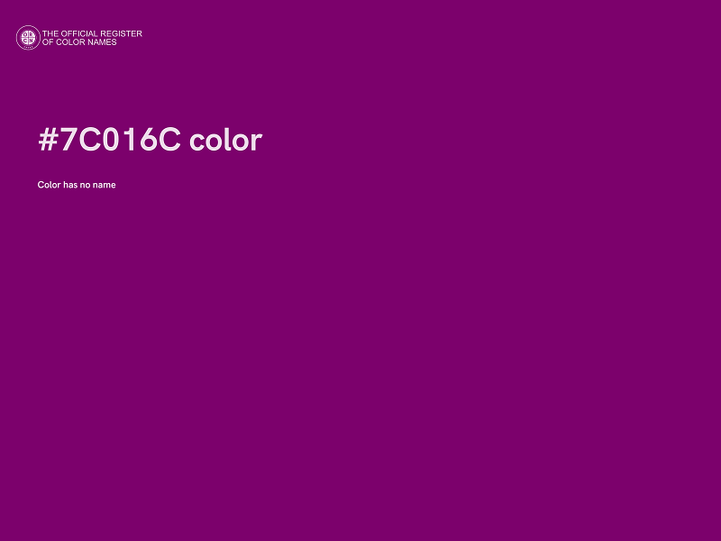 #7C016C color image