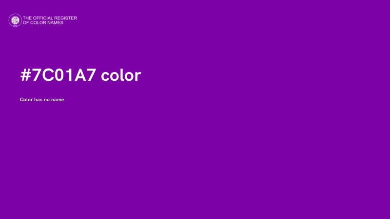 #7C01A7 color image