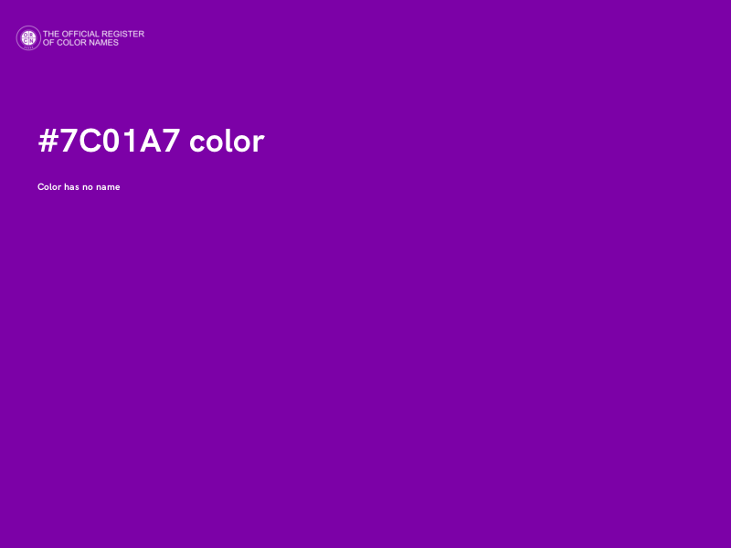 #7C01A7 color image