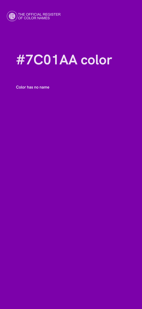 #7C01AA color image
