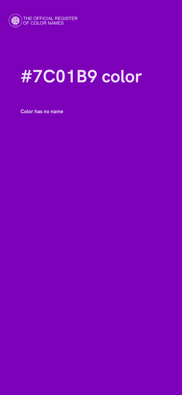 #7C01B9 color image