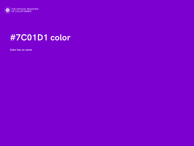 #7C01D1 color image