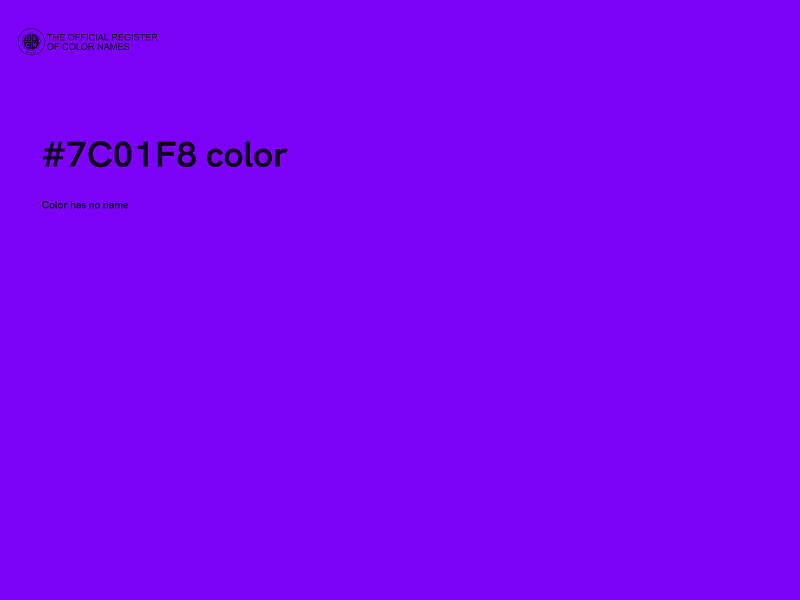 #7C01F8 color image