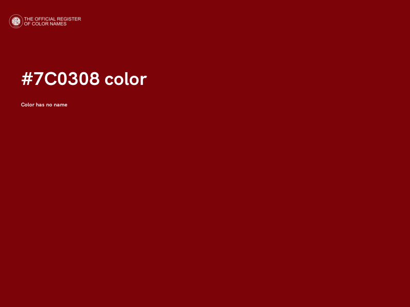 #7C0308 color image