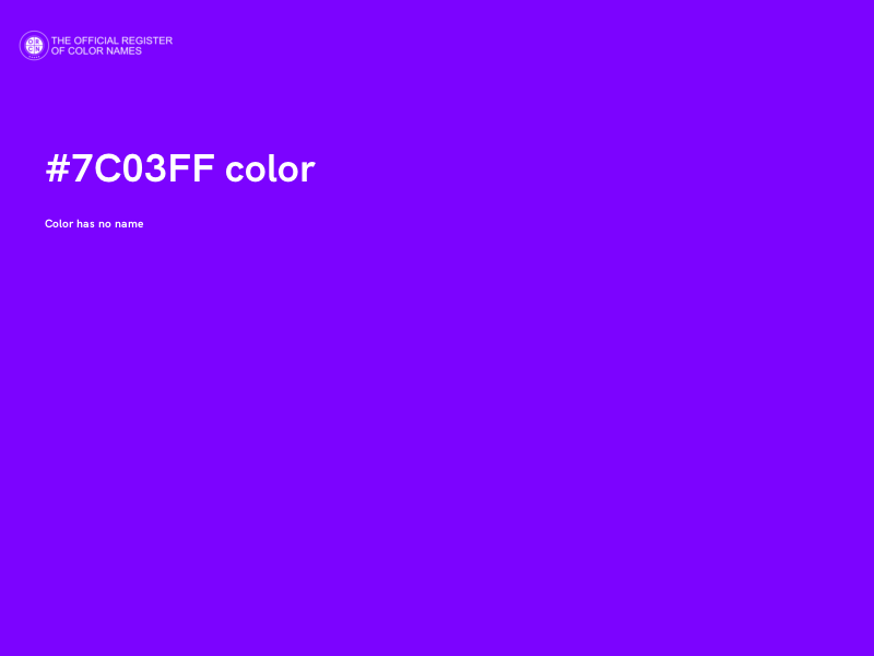 #7C03FF color image
