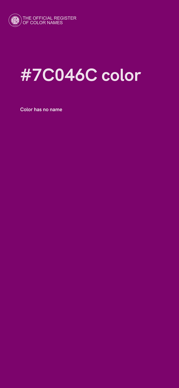 #7C046C color image