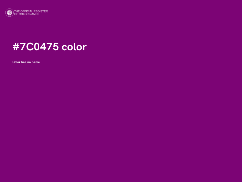 #7C0475 color image