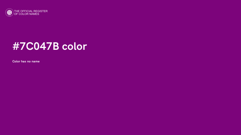 #7C047B color image
