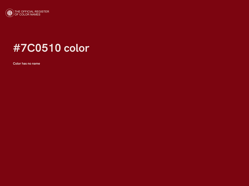 #7C0510 color image