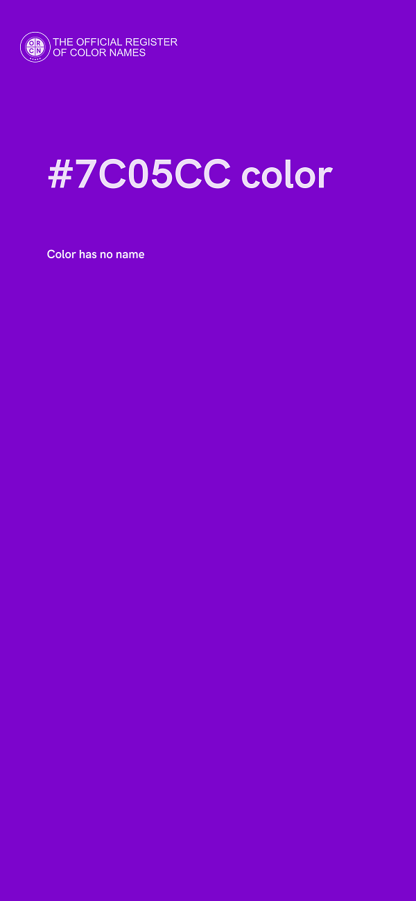 #7C05CC color image