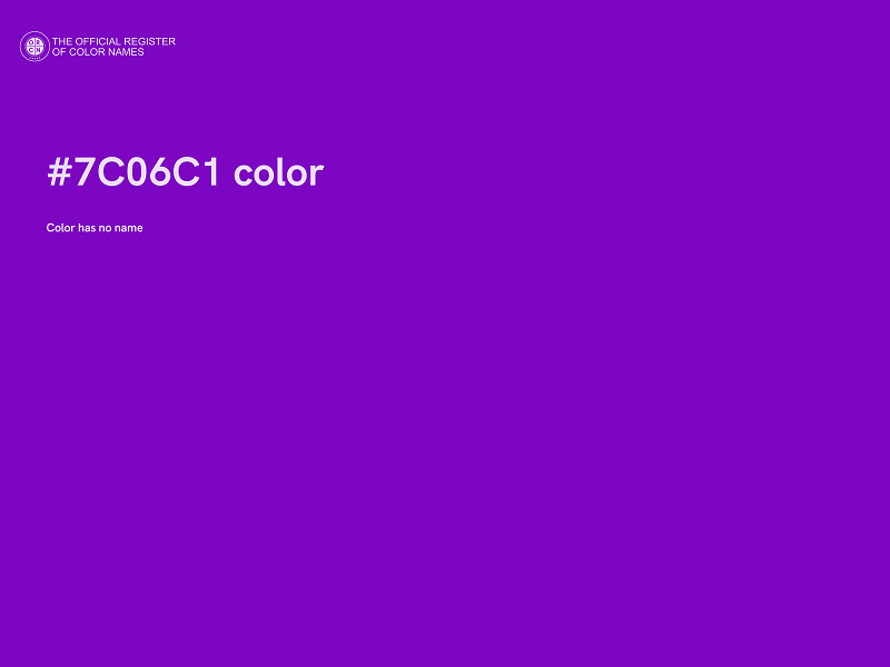 #7C06C1 color image