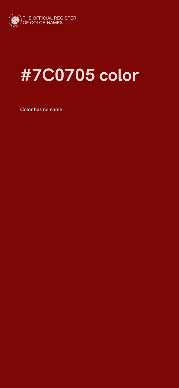 #7C0705 color image