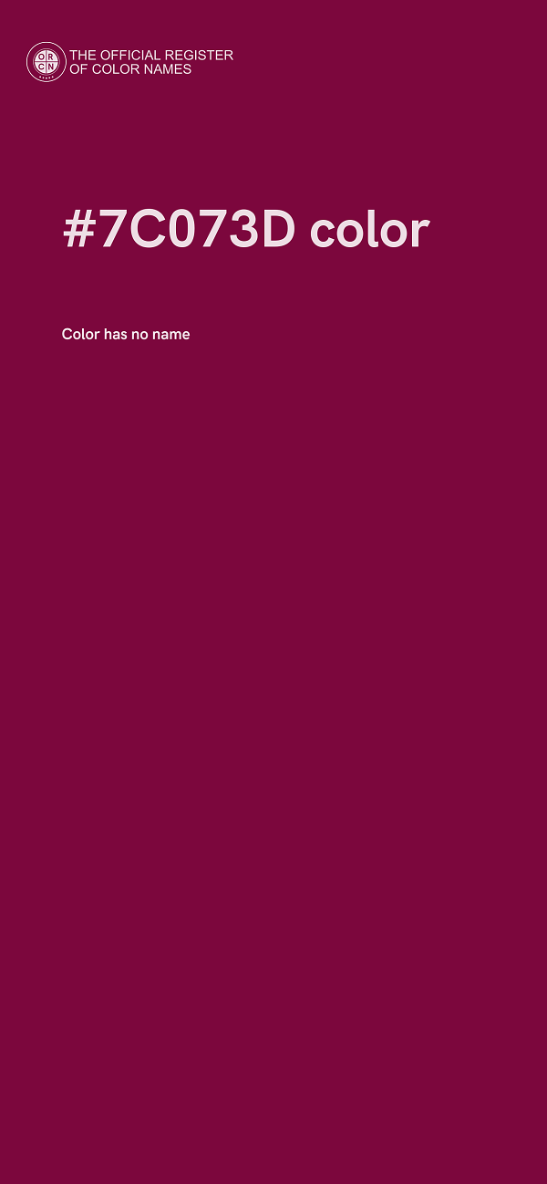 #7C073D color image