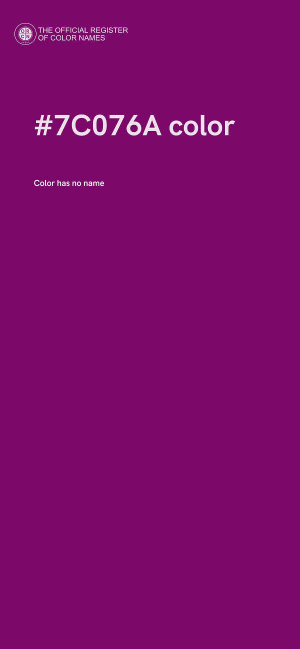 #7C076A color image