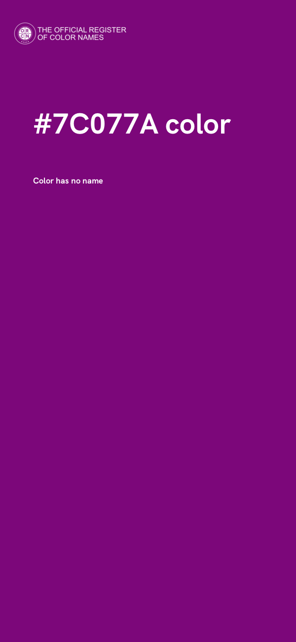 #7C077A color image
