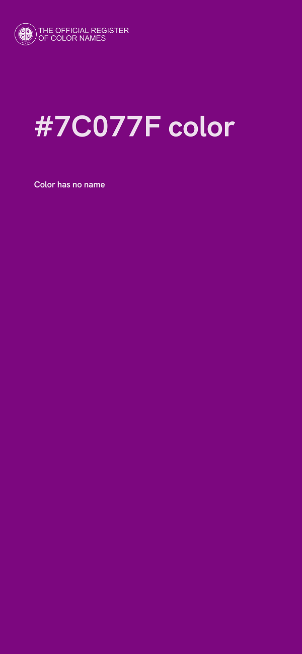 #7C077F color image