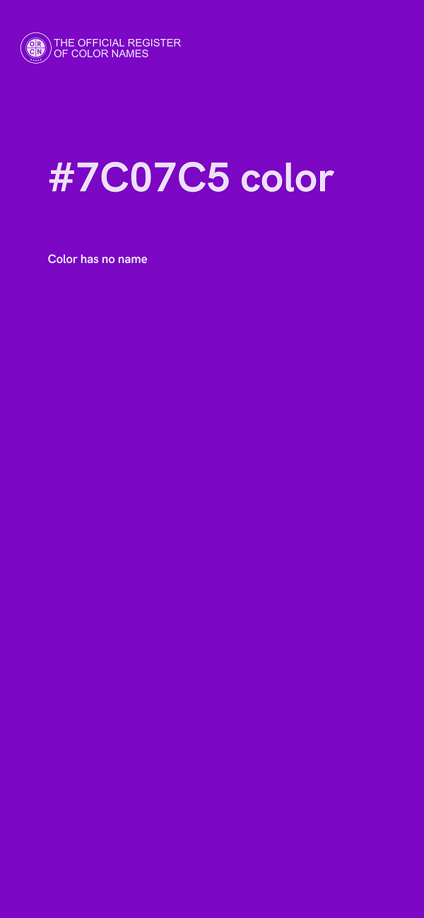 #7C07C5 color image