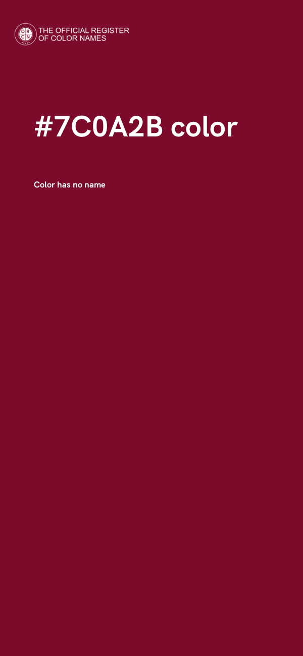 #7C0A2B color image