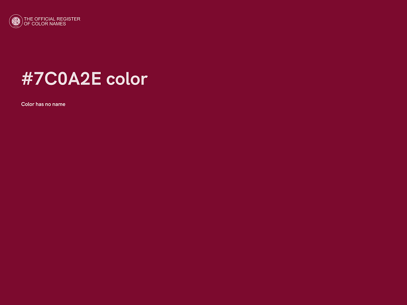 #7C0A2E color image