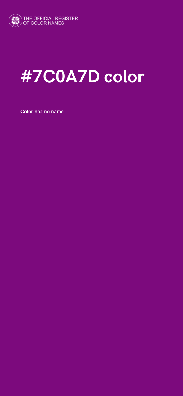 #7C0A7D color image