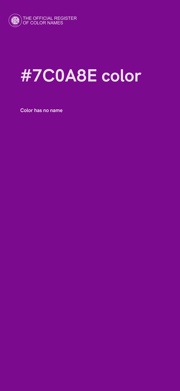 #7C0A8E color image