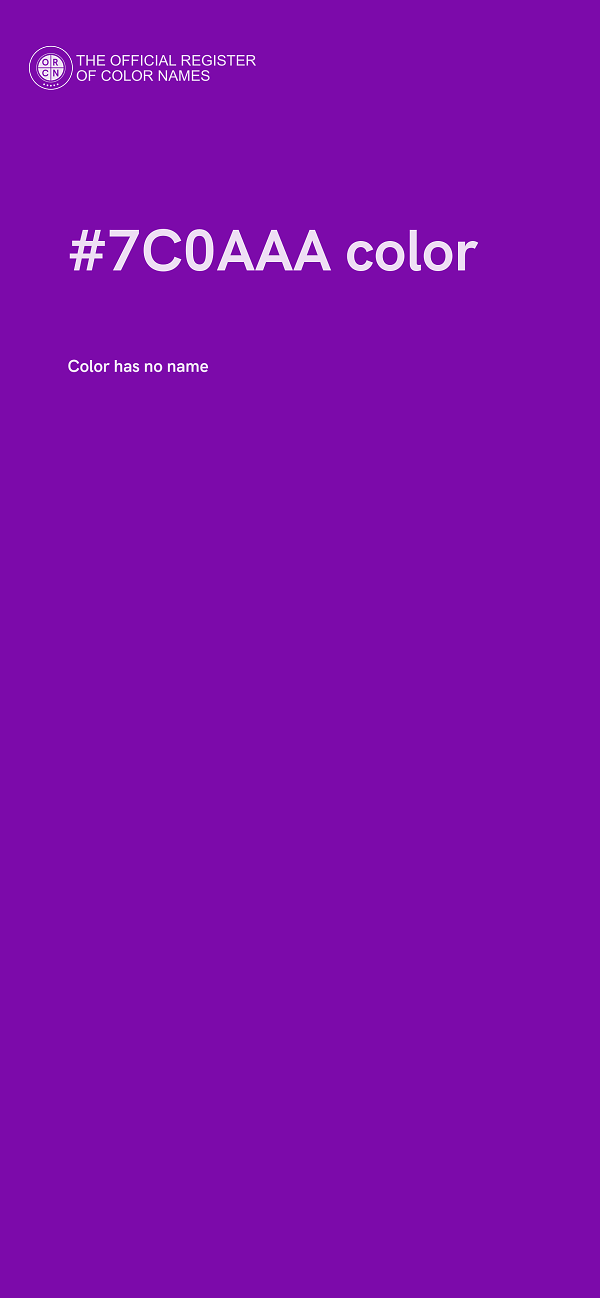 #7C0AAA color image