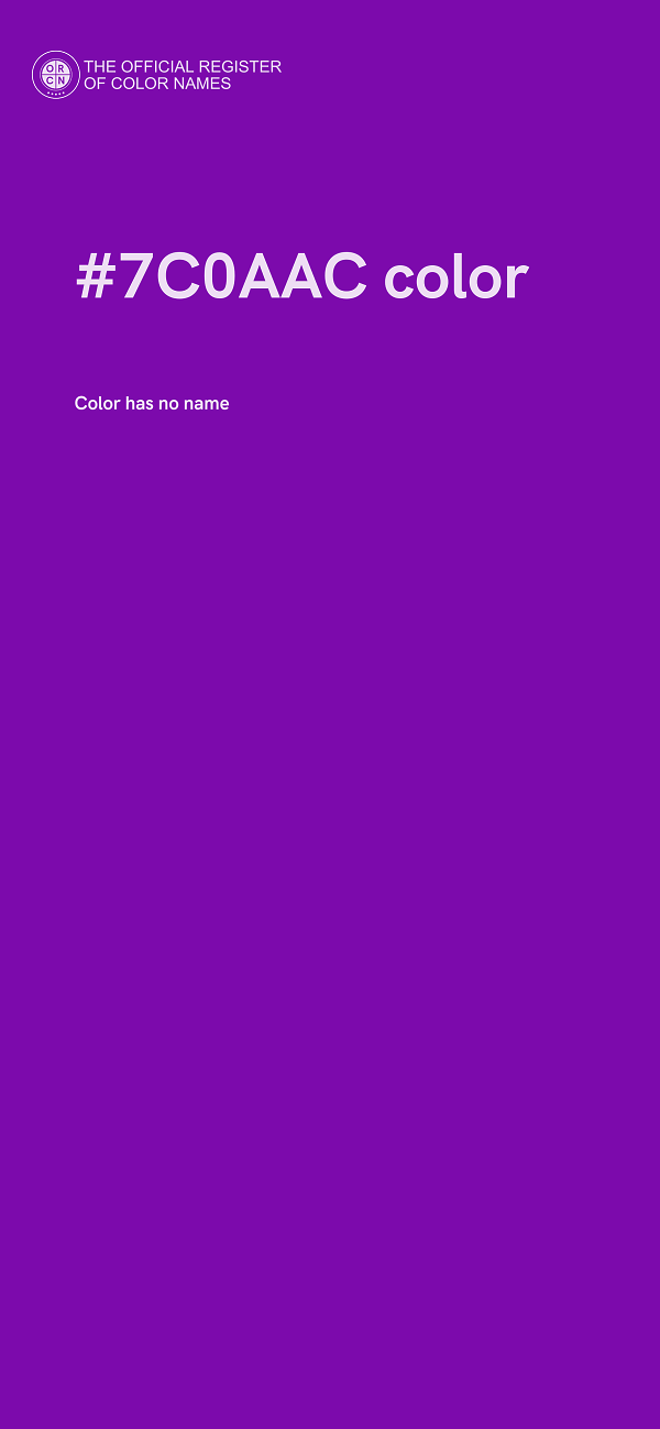 #7C0AAC color image