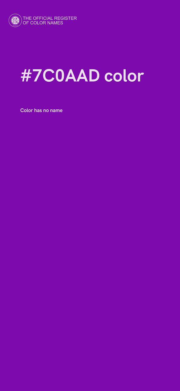 #7C0AAD color image