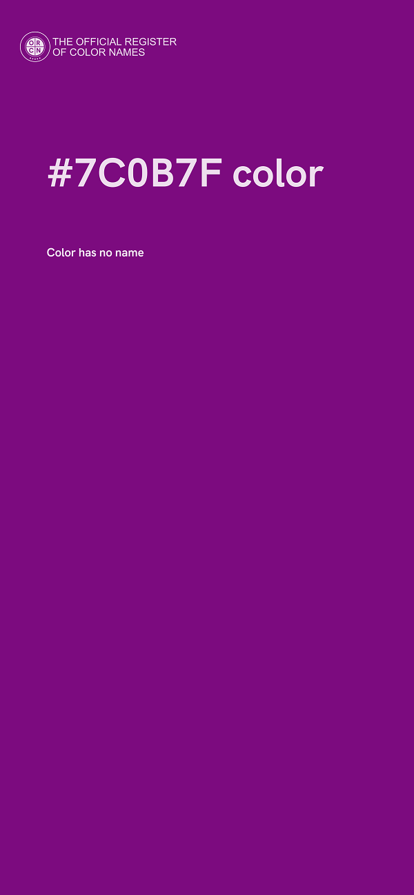 #7C0B7F color image