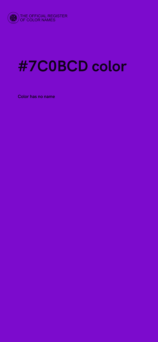 #7C0BCD color image