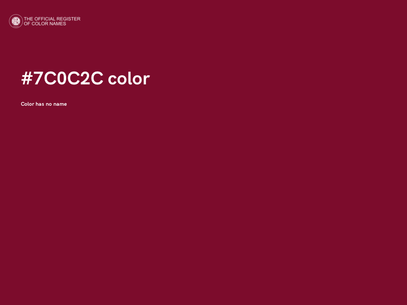 #7C0C2C color image