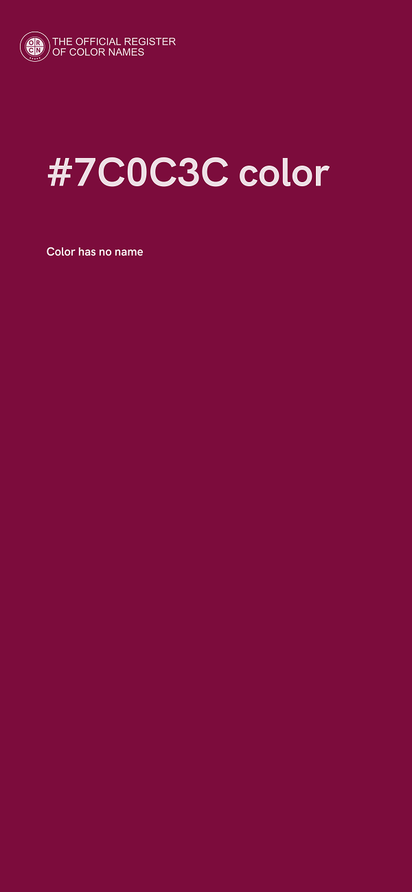 #7C0C3C color image
