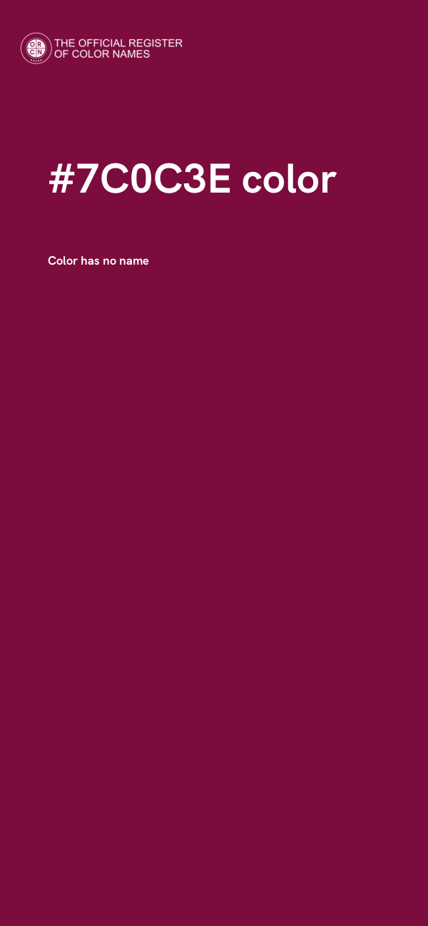 #7C0C3E color image