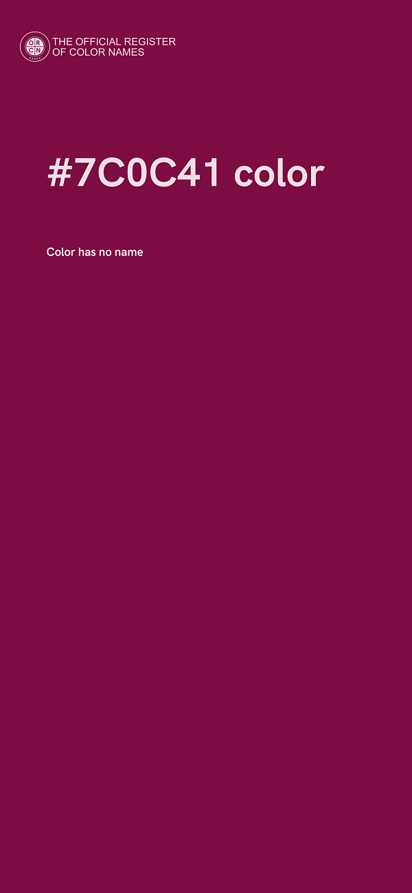 #7C0C41 color image