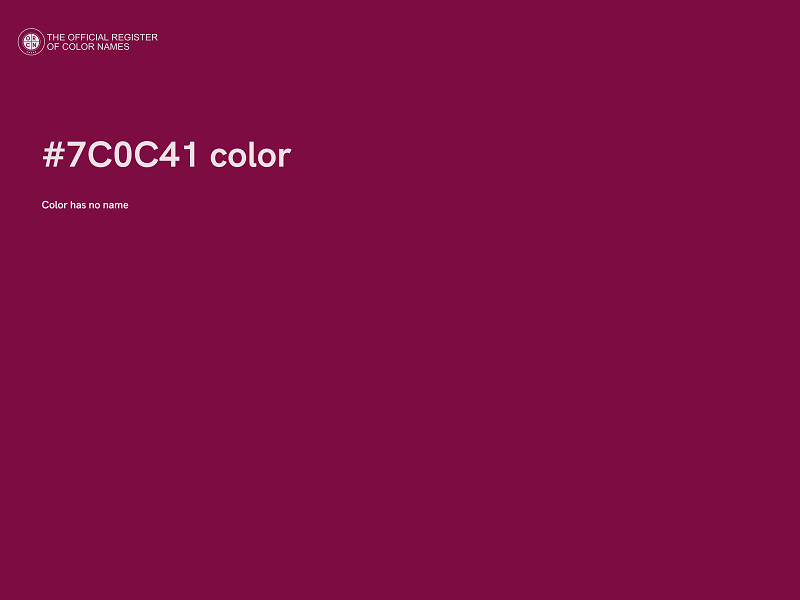 #7C0C41 color image