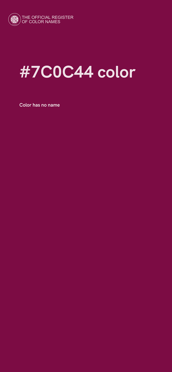 #7C0C44 color image