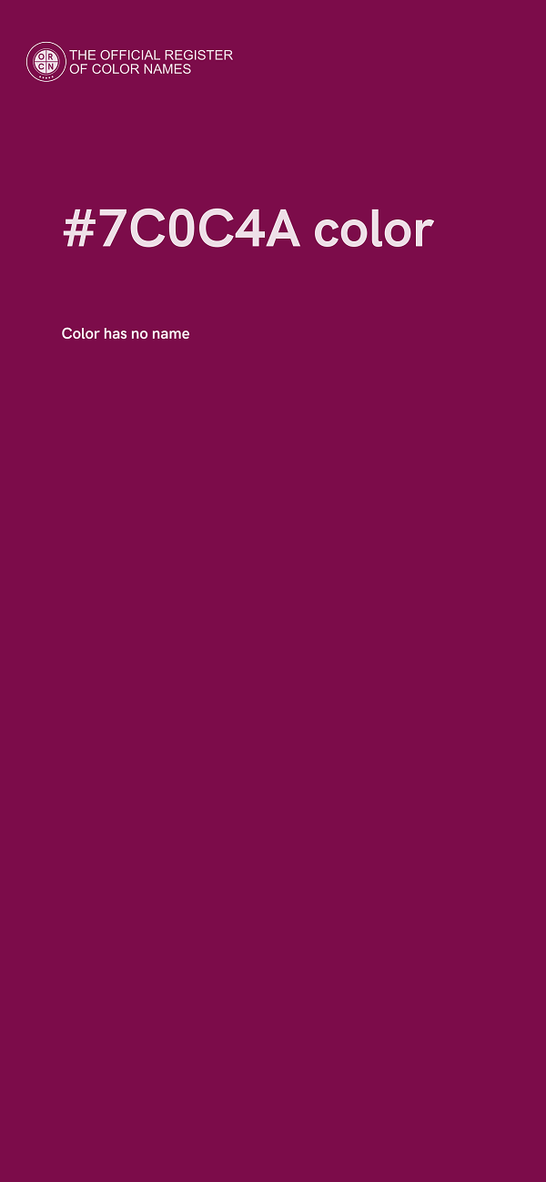 #7C0C4A color image