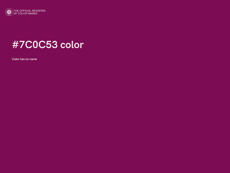 #7C0C53 color image