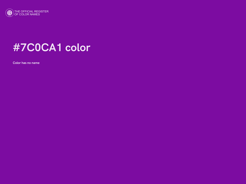 #7C0CA1 color image